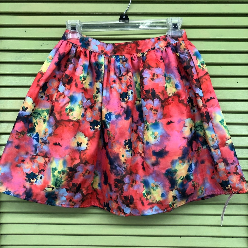 Bright Floral Mustard Seed Skirt New with Tags